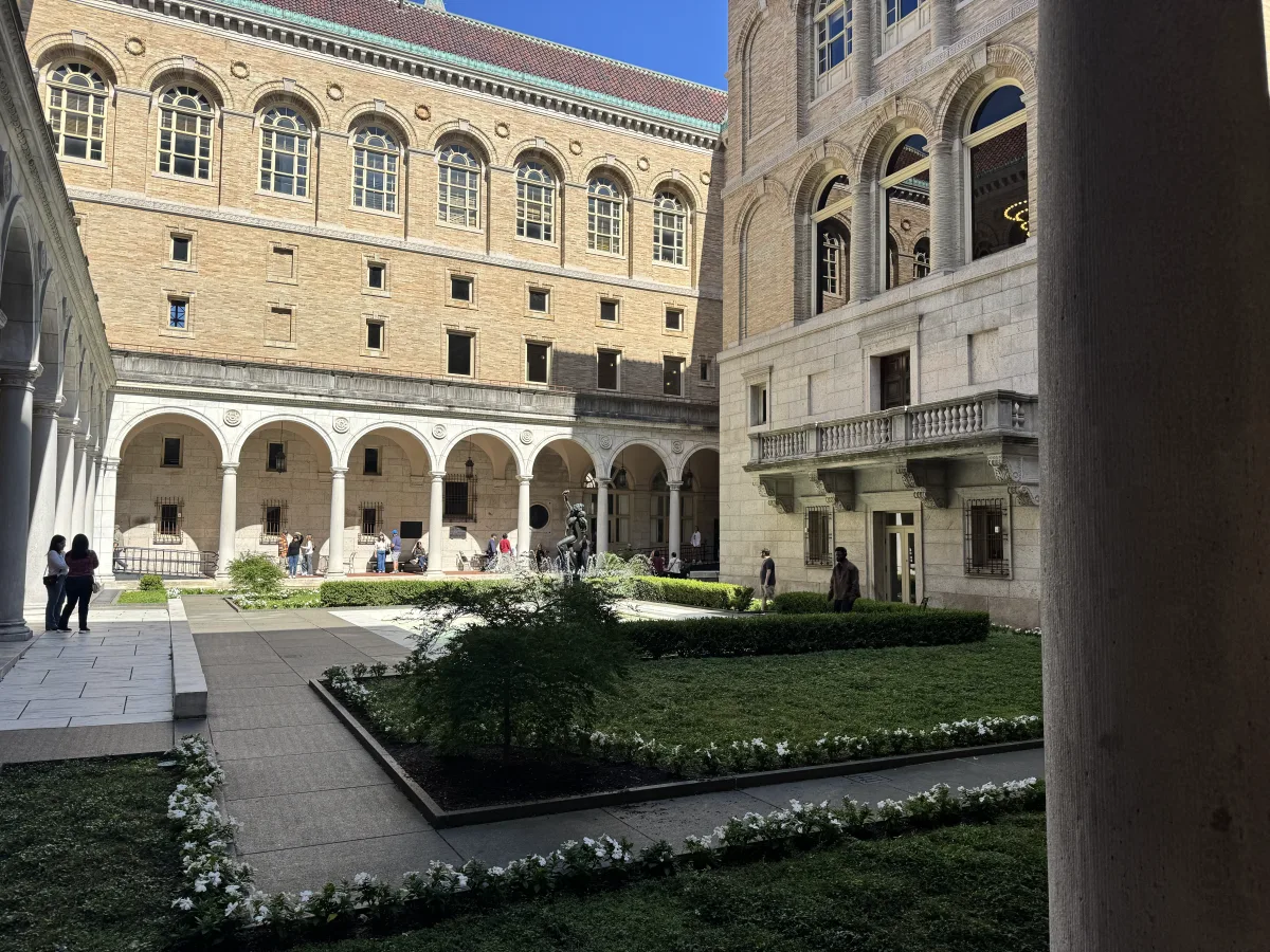 boston public library courtyard